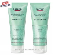 2 X  Eucerin Dermopure Oil Control Exfoliant Gommage Scrub Gel 100ml Exp 12/2026