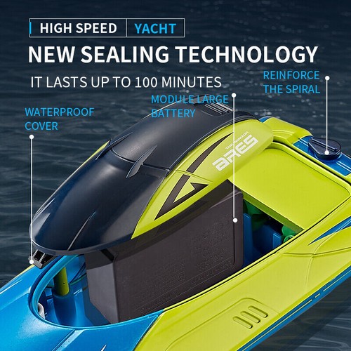 4DRC S4 2.4G RC Boat 15km/h Water Speedboat Remote Control Ship Toys - Picture 8 of 12