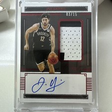 2020-21 Panini One And One Auto Jersey Joe Harris  3/15 2 color patch 