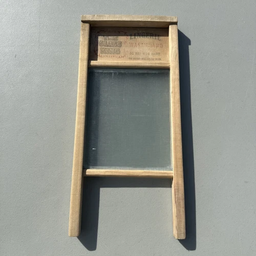 VTG Glass King Lingerie National Washboard Co. No. 863 CHICAGO MEMPHIS Made USA