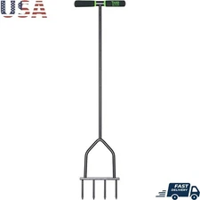 Ergonomic Lawn Aerator Tool Spike Dethatcher Gardening Equipment Lawn Health New