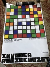 INVADER Rubikcubist MIMA 2022 Official Museum Poster / Print ORIGINAL Rubik's