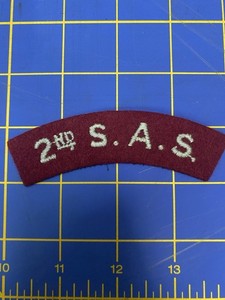 WW2 British Special Air Service 2nd SAS Embroidered Shoulder Title