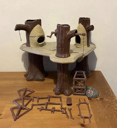 Vintage 1983 Kenner Star Wars Ewok Village Parts Lot ROTJ Incomplete