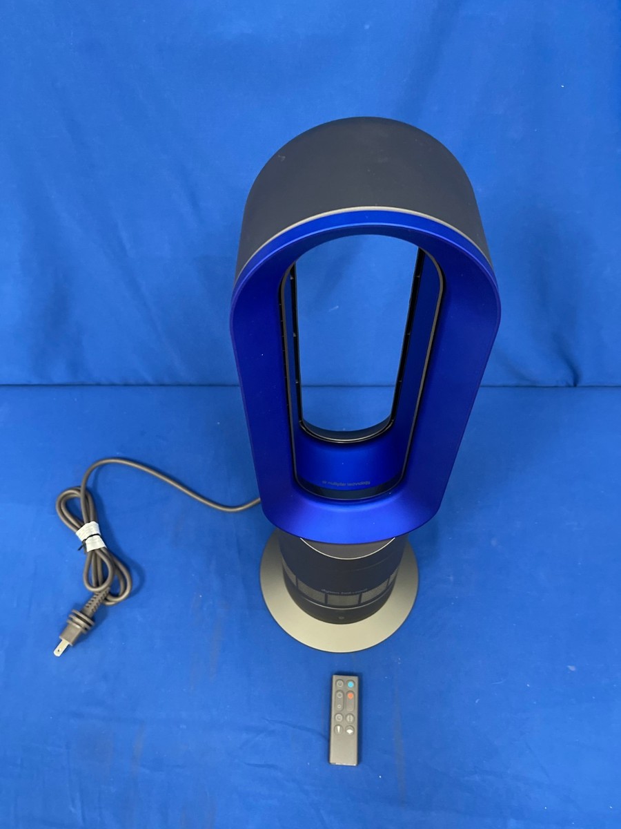 ファンヒーター Dyson AM09 Fan Heater, Iron/Blue by Dyso Restored Premium Dyson AM09 Hot + Cool Fan Heater | Iron