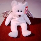 Ty Beanie Babies Halo White Bear Angel Plush with Silver Wings 1999 Vintage — photo 4
