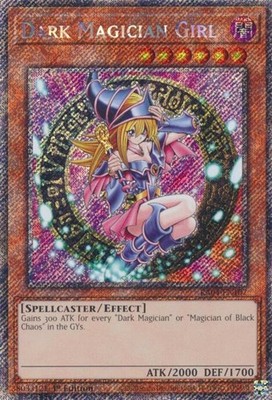 Yugioh! Dark Magician Girl (3rd Art) - RA04-EN107 - Platinum Secret Rare - 1st E
