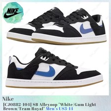 Nike SB Alleyoop White Team Royal Blue Mens Skate Sneakers CJ0882-104 8.5M 10W Size 8.5 - Nike Alleyoop SB White Team Royal for sale online  main image 4