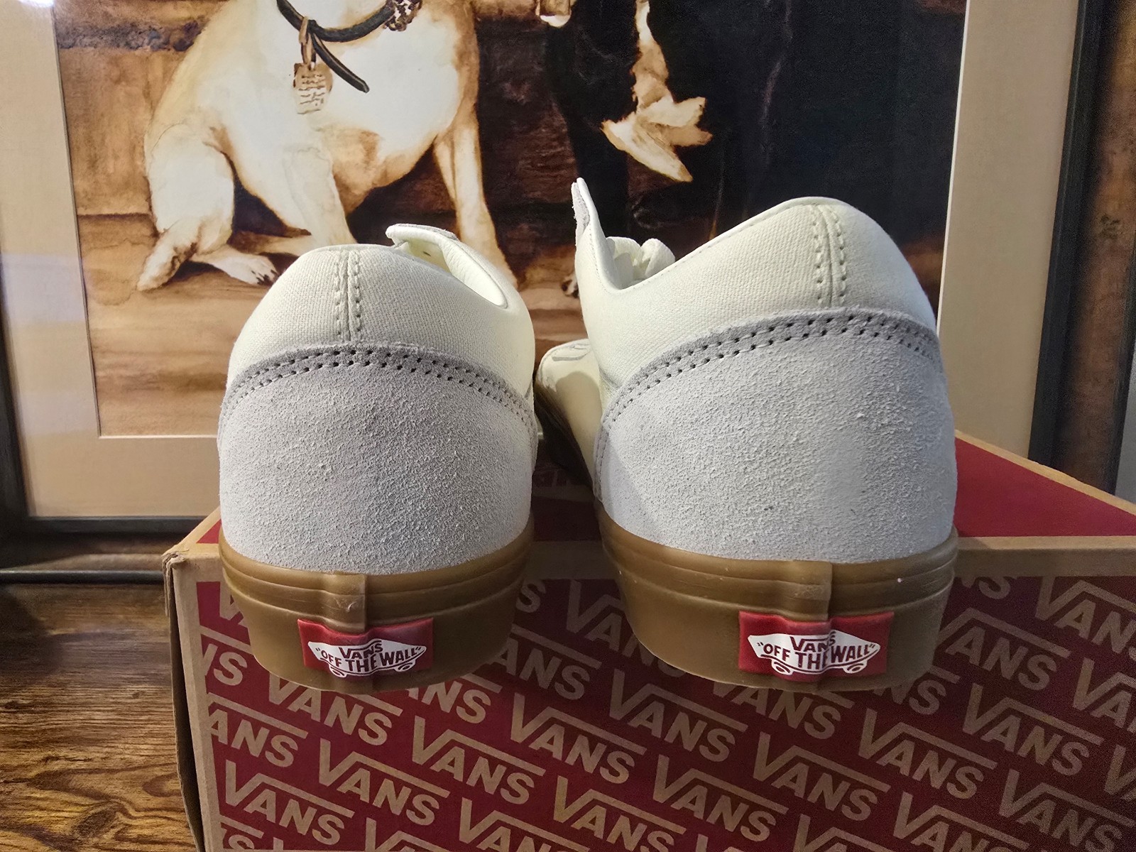 Vans Old Skool Marshmallow Sneaker Rare Cream Gum Knu VN000CR5OVM Mens 10 US NEW thumbnail 7