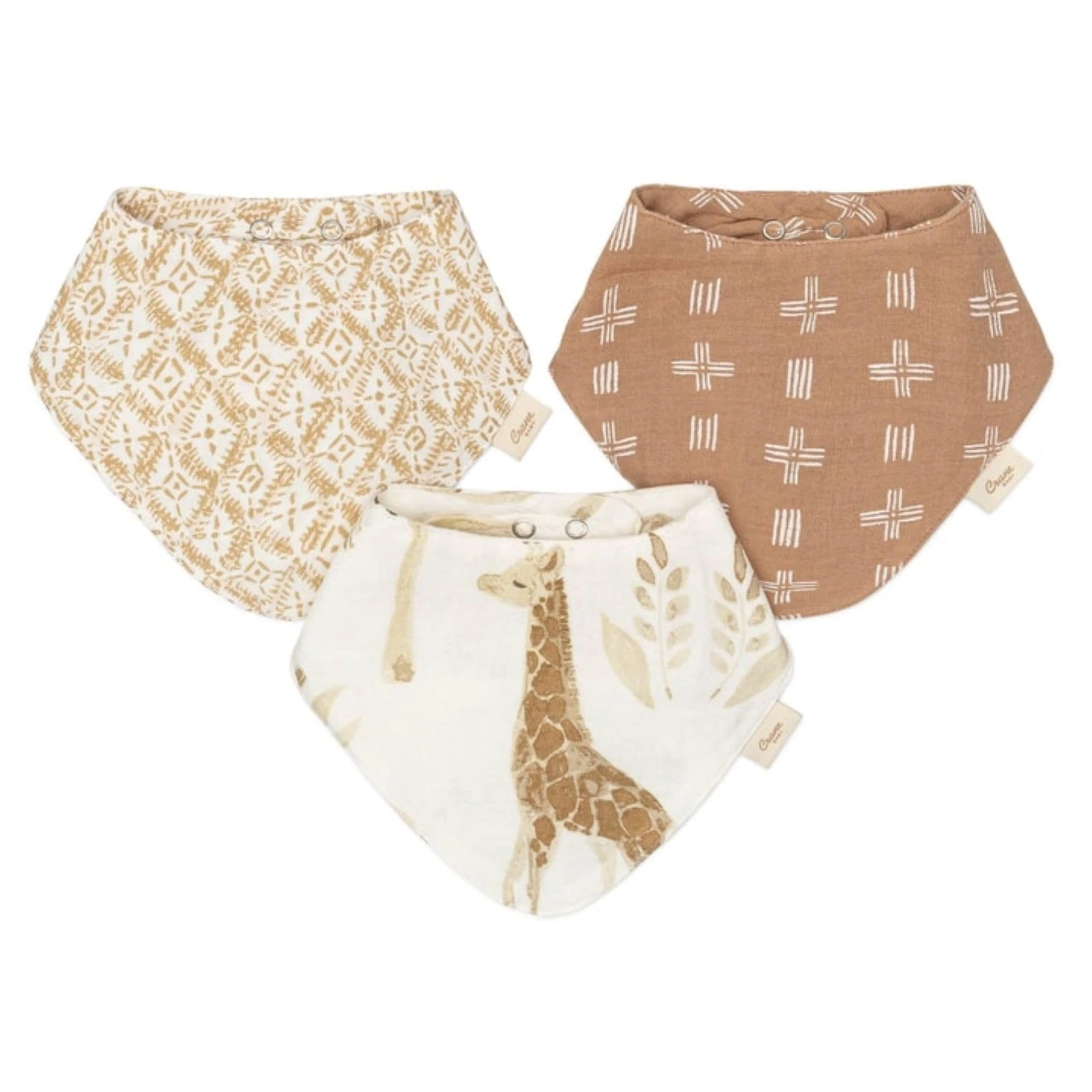 Soft Muslin Baby Bib Set, Adjustable and Absorbent Bandana Style Bibs for Boy...