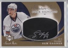 2007 Sweet Shot Signature Shots/Saves Puck Signings Sam Gagner #SSP-SG Auto 0u8p