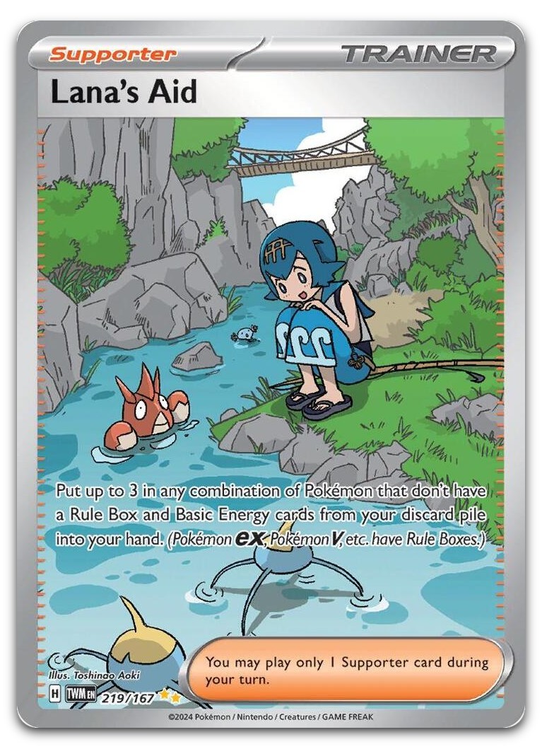 Lana's Aid - 219/167 #219/167 (NM) TWM Pokemon