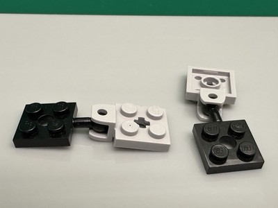 Lego Platte 2 x 2 mit Kugelgelenk & Loch in Platte von T. Rex Rampage, 2 Paar