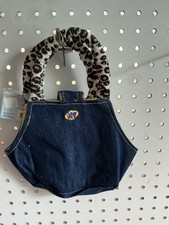 New Webkinz Plush Pet Carrier Denim Purse