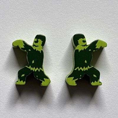 Tiny Epic Zombies - Zombie Holz Ersatzteil Ersatz Spielfiguren Paar