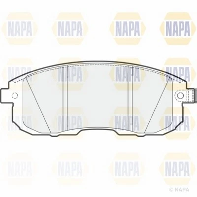 Juego de pastillas de freno para NISSAN CUBE Z12 1.5D delanteras 2010 en calidad NAPA 41060AX086 Foto 3 de 4