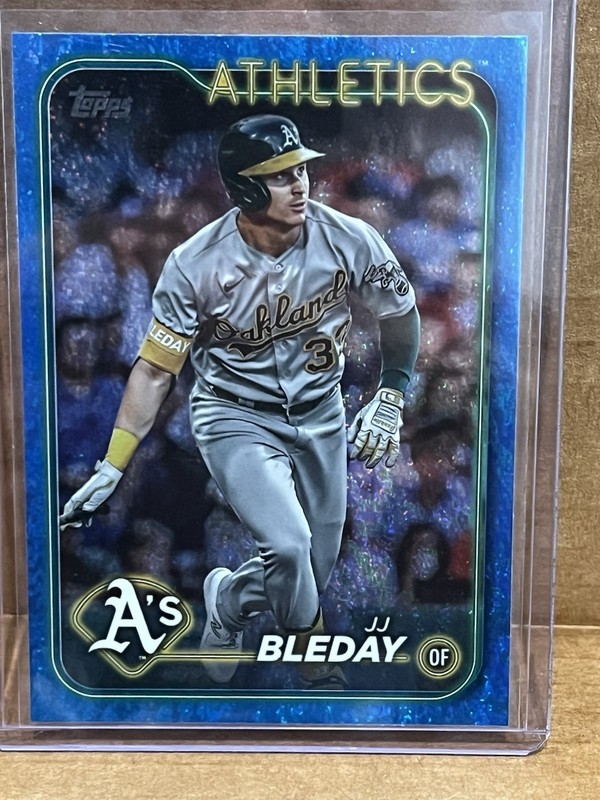 Topps 2024 Series 1 JJ Bleday #147 Oakland Athletics Blue Holofoil /999