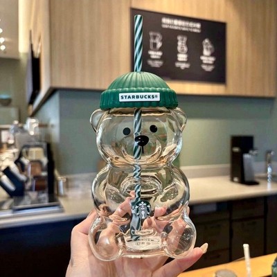2025 Starbucks Bearista Glass Bear Cold Cup Holiday Limited