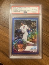 2018 Topps - Silver Pack 1983 Design Chrome Series 1 Kris Bryant #7 Blue /150