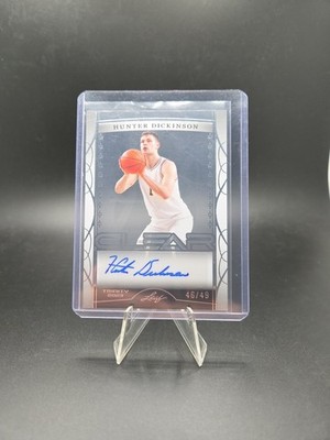 2023 Leaf Trinity - Hunter Dickinson #CA-HD1 Kansas Jayhawks - AUTO /49