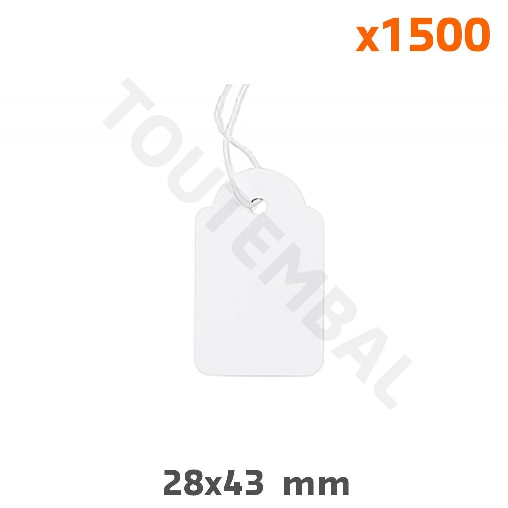 Étiquette américaine à fil 28x43 mm indéchirable pour l'affichage de prix lisible et durable