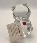 Vintage Fenton Art Glass Birthstone Bear January Ruby Red W/Original Tag