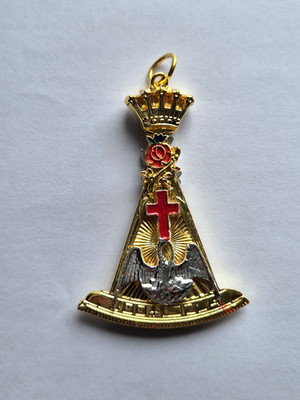 Freimaurer Rose Croix 18. Grad Juwel doppelseitig
