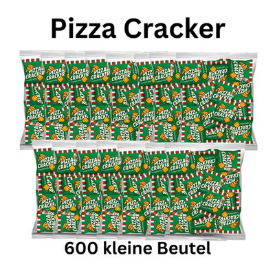 600x Pizza Cracker Mini Beutel einzeln verpackt Großpackung Kamelle Big Box