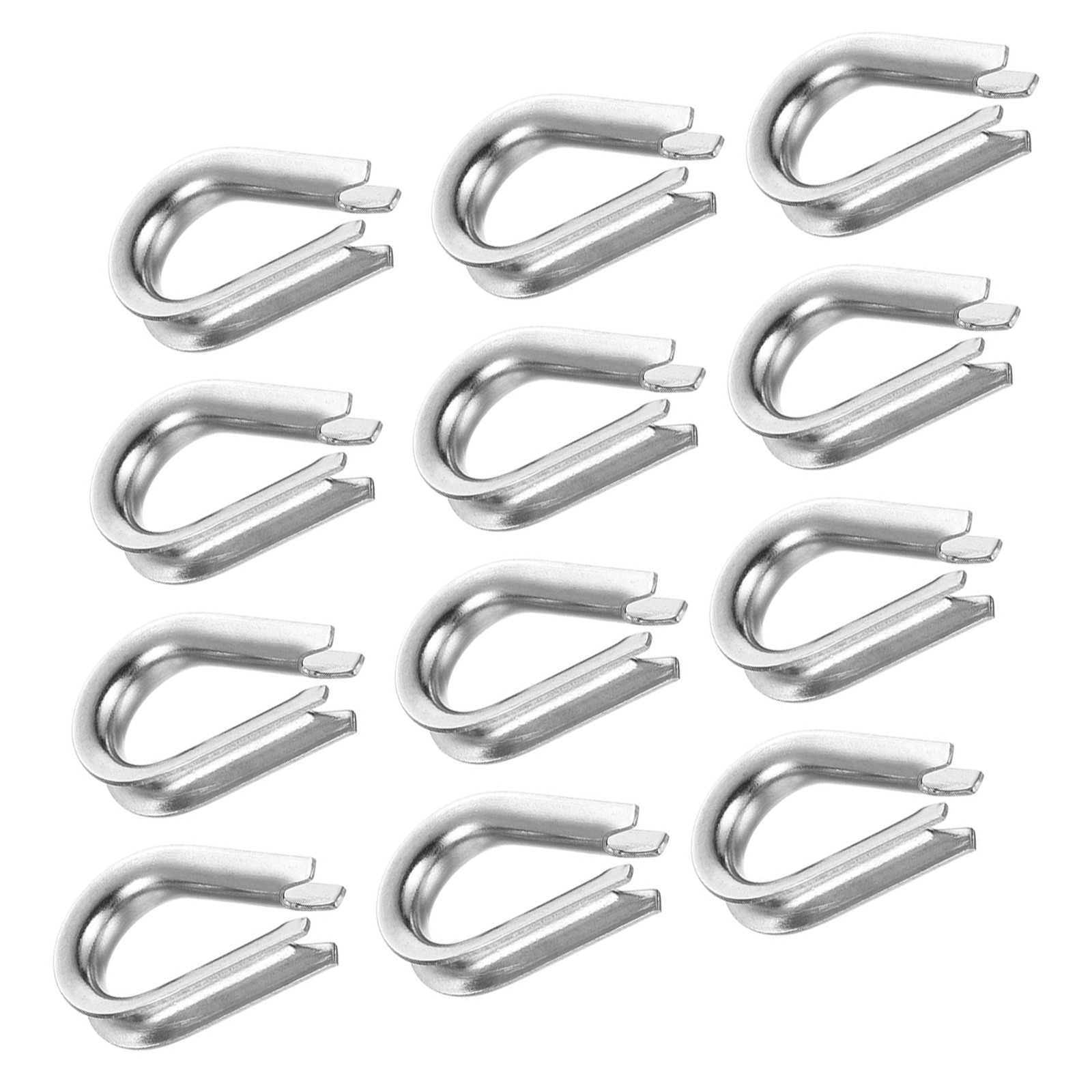 20Pcs M3 Stainless Steel Thimble Wire Rope Thimbles for 1/8" Wire Rope