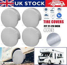 1-4x Wheel Tyre Covers Waterproof Trailer Camper Van Truck Sun Protector 27-29"