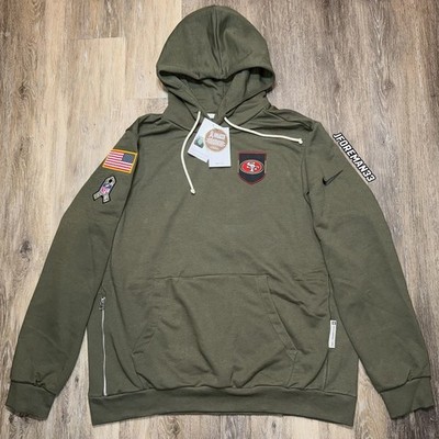 Nike San Francisco 49ers Salute to Service Hoodie Authentic Standard Issue 2025