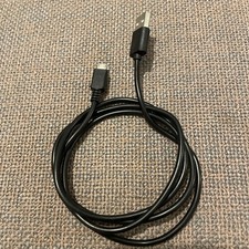 FLAT USB A To MICRO B TYPE CHARGE Phone/Tablet Cable  Lead BLACK  1M
