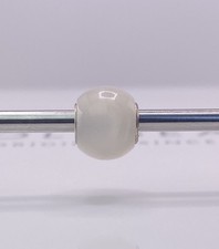 Trollbeads Round White Moonstone Bead