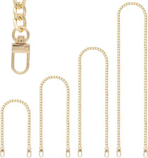 4 Pcs Purse Chain Strap Crossbody Chain Straps Replacement for Handbag Shoulder