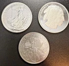 Lot of 3 - 1 Troy oz .999 Fine Silver Rounds