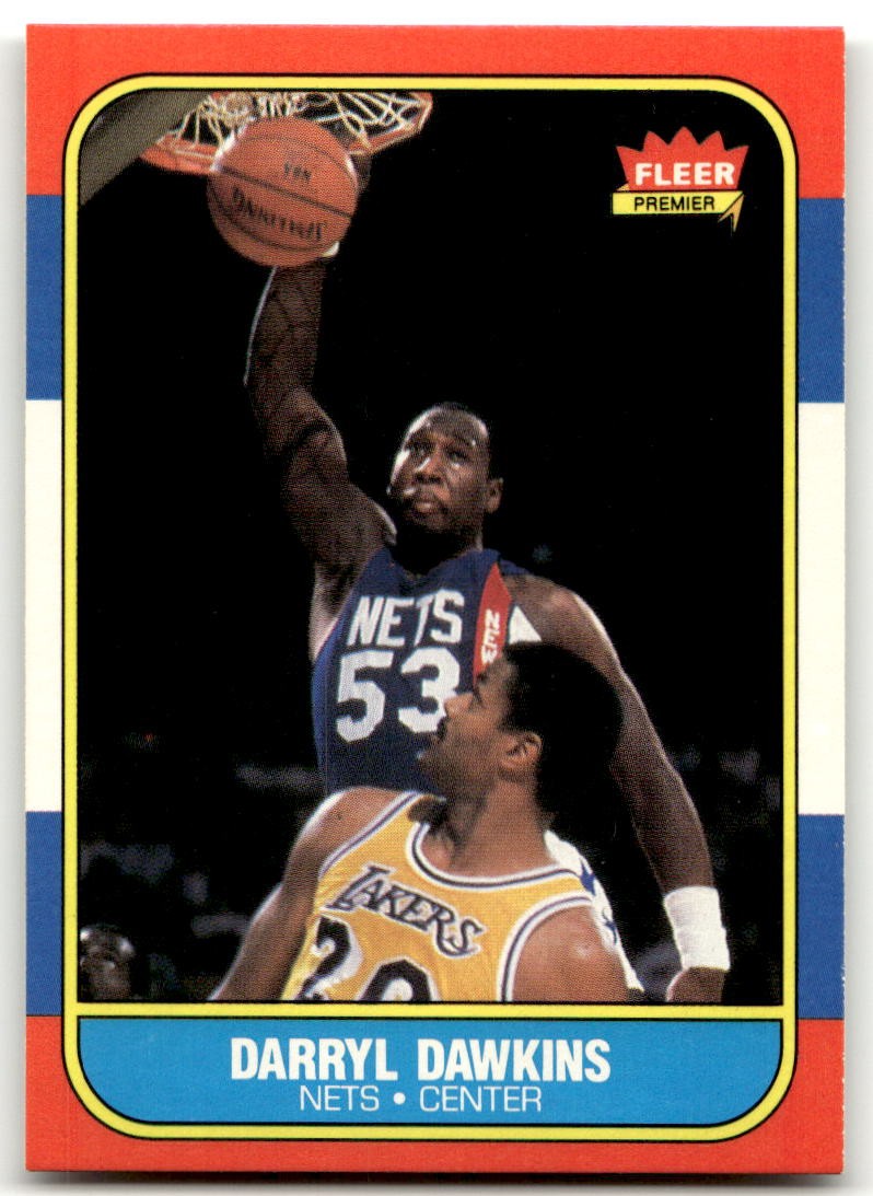 1986-87 Fleer #24 Darryl Dawkins New Jersey Nets NR-MINT NO RESERVE!