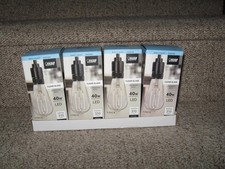 Lot Of 4 Bulbs Feit Electric St19 Led Light Bulb Daylight 5000k 40w Replacement