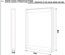 10 PK Video Game Protectors FOR PS2 WII GameCube Xbox 360 DVD Standard Case Pack