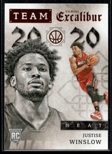 2015-16 Panini Excalibur Team 2020 #35 Justise Winslow RC Miami Heat Rookie Card. rookie card picture