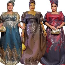 Oversize Abaya Women African Dashiki Evening Loose Kaftan Long Robes Maxi Dress