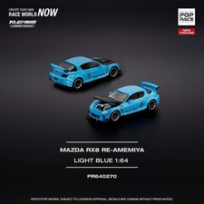 Pop Race 1/64 Mazda RX-8 Re-Amemiya - Light Blue
