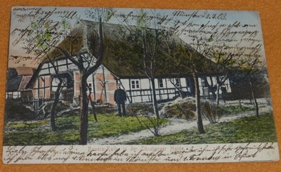 Bauern Kathe Lüneburger Heide AK Munsterlager Bz. Hannover - Ohrdruf 1903