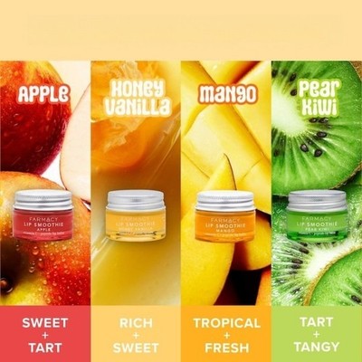 Authentic Farmacy Lip Smoothie Vitamin C + Peptide Lip Balm available in 4scents