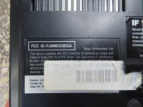 Vintage Sega Genesis Model 2 Black Console RF 2 Controllers 6 Game Lot