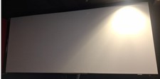 23x10ft White Wall Mounted Movie Screen Projector Steel Frame 23 wide 10 tall