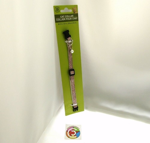Cat Collar by Greenbrier Kennel Club ~ With Bell ~ Pink Sparkle! - 第 5/5 張圖片