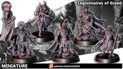 DIMOMODELS Trench Crusade Compatible - Heretic Legion - Legionnaires of Greed by Funduk25