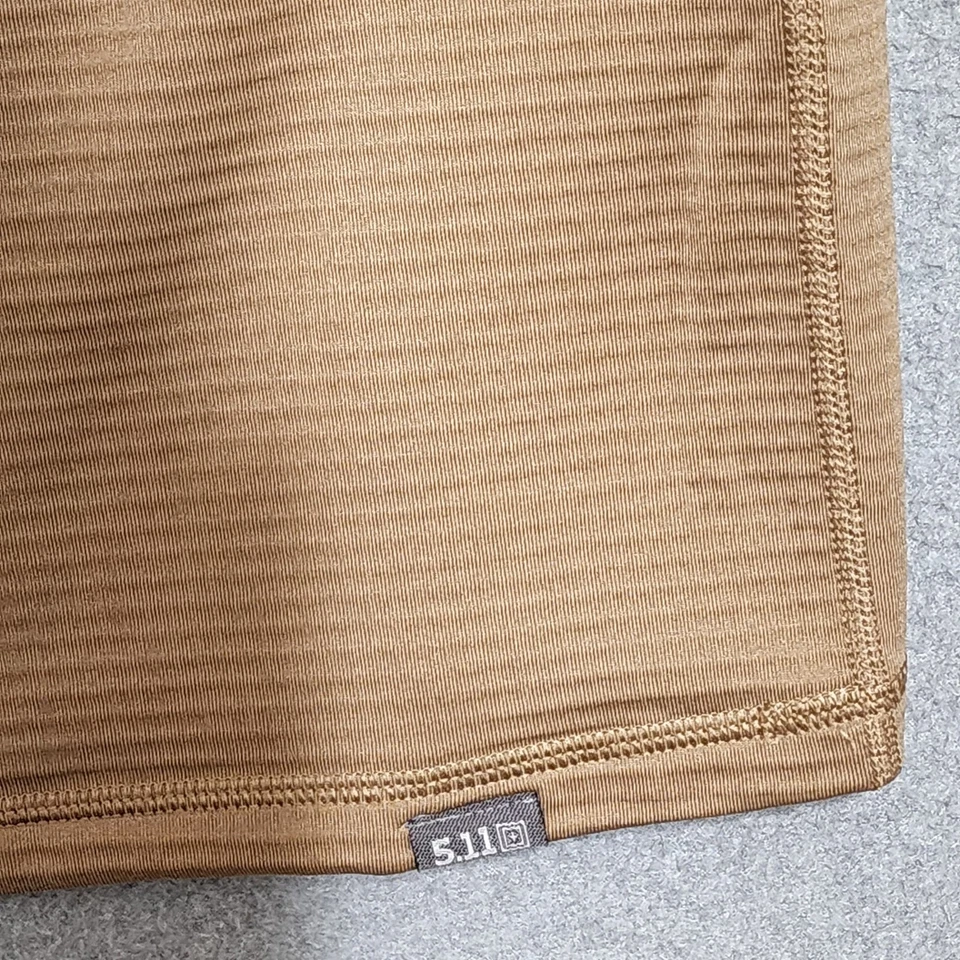 Pullover manga larga 5.11 TACTICAL 72235 Stratos 1/4 cremallera XL color coyote para hombre Foto 4 de 4