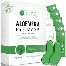 Under Eye Patches, 20 Pairs 24K Gold Eye Patches for Puffy Eyes, under Eye Bags,