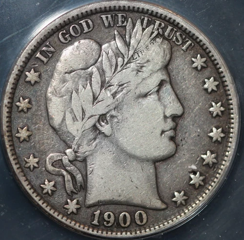 1900 Barber Half Dollar ANACS F 15 - Choice Fine - Cert # 7870372